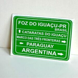 Iguazu Falls Brazil, Argentina, Paraguay Travel Memorabilia Sticker